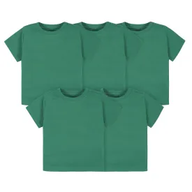 5-Pack Infant & Toddler Kelly Green Premium Short Sleeve Tees