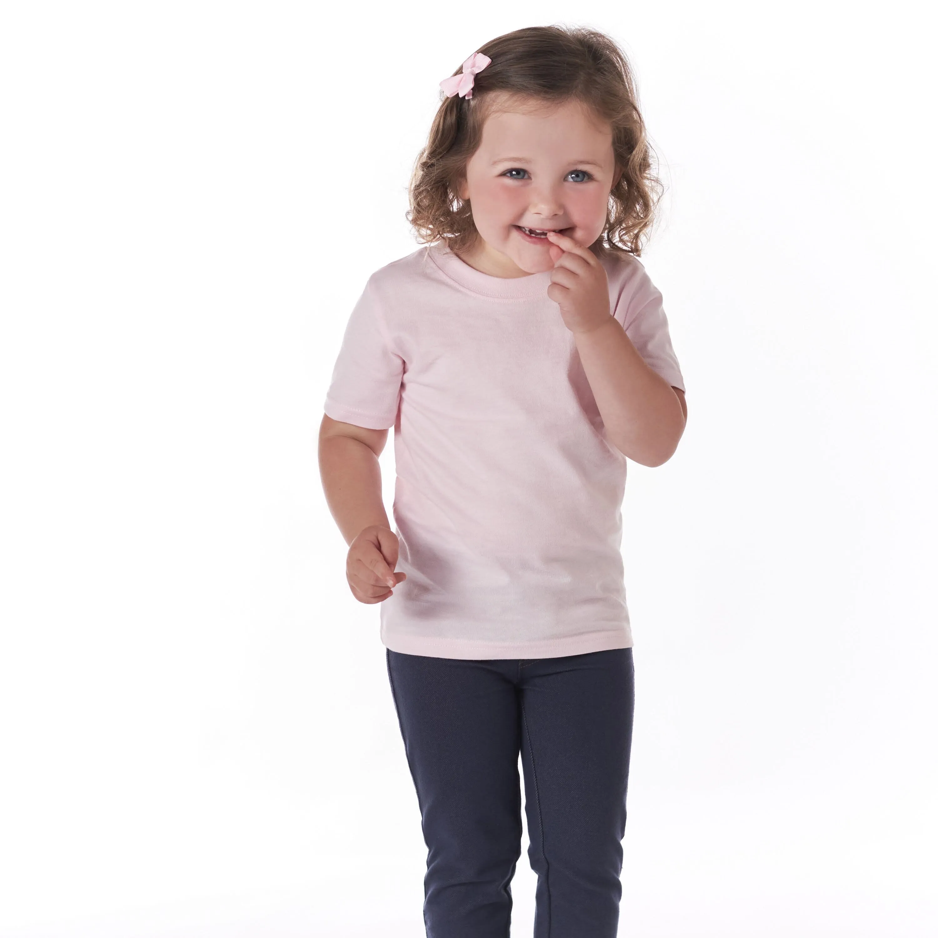 5-Pack Infant & Toddler Light Pink Premium Short Sleeve Tees