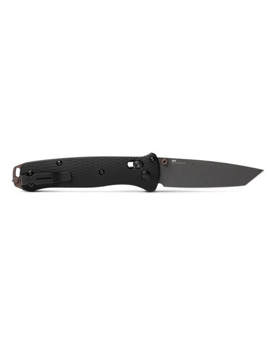 Benchmade 537GY-03 Bailout AXIS Folding Knife 3.38" CPM-M4 Tungsten Gray Tanto Plain Blade Black Aluminum Handles