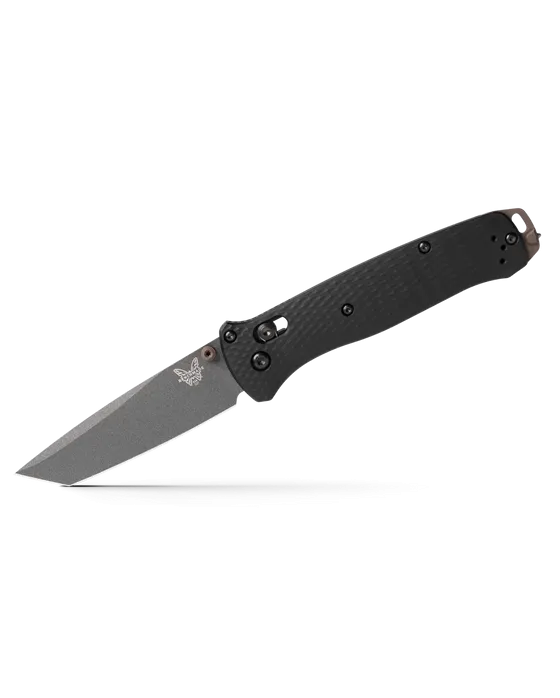 Benchmade 537GY-03 Bailout AXIS Folding Knife 3.38" CPM-M4 Tungsten Gray Tanto Plain Blade Black Aluminum Handles