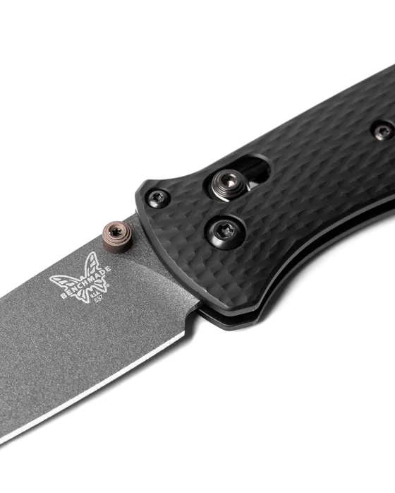 Benchmade 537GY-03 Bailout AXIS Folding Knife 3.38" CPM-M4 Tungsten Gray Tanto Plain Blade Black Aluminum Handles