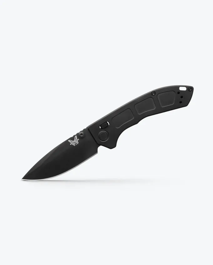 Benchmade Mini Narrows 743BK-01 2.98" Black DLC CPM-20CV Black Titanium Handles