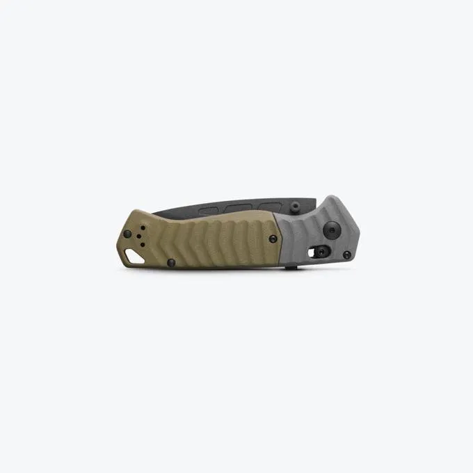 Benchmade PSK AXIS-Assisted 3.4" Cobalt Cerakote CPM-Magnacut Gray & OD Green G10 Handles 593BK