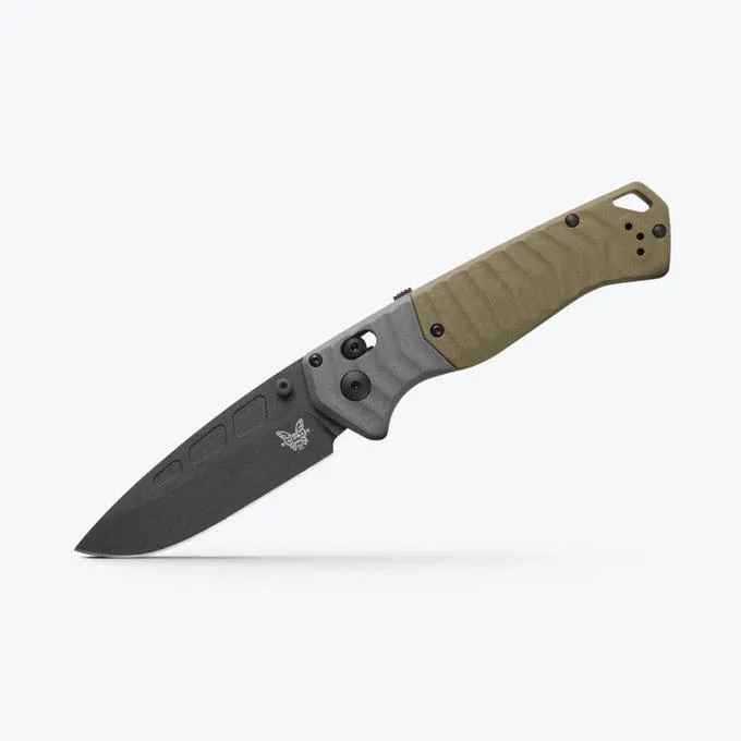 Benchmade PSK AXIS-Assisted 3.4" Cobalt Cerakote CPM-Magnacut Gray & OD Green G10 Handles 593BK