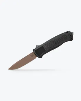 BENCHMADE SHOOTOUT DROP-POINT 5371FE 3.49" CPM-CRUWEAR FDE BLACK CF-ELITE HANDLES