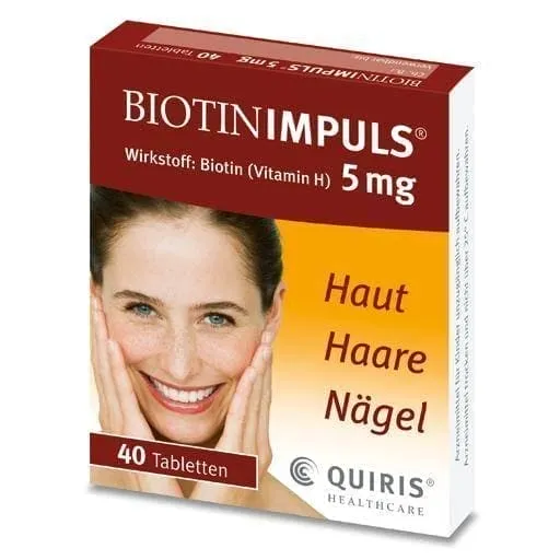 BIOTIN IMPULS vitamin H 5 mg tablets 40 pc