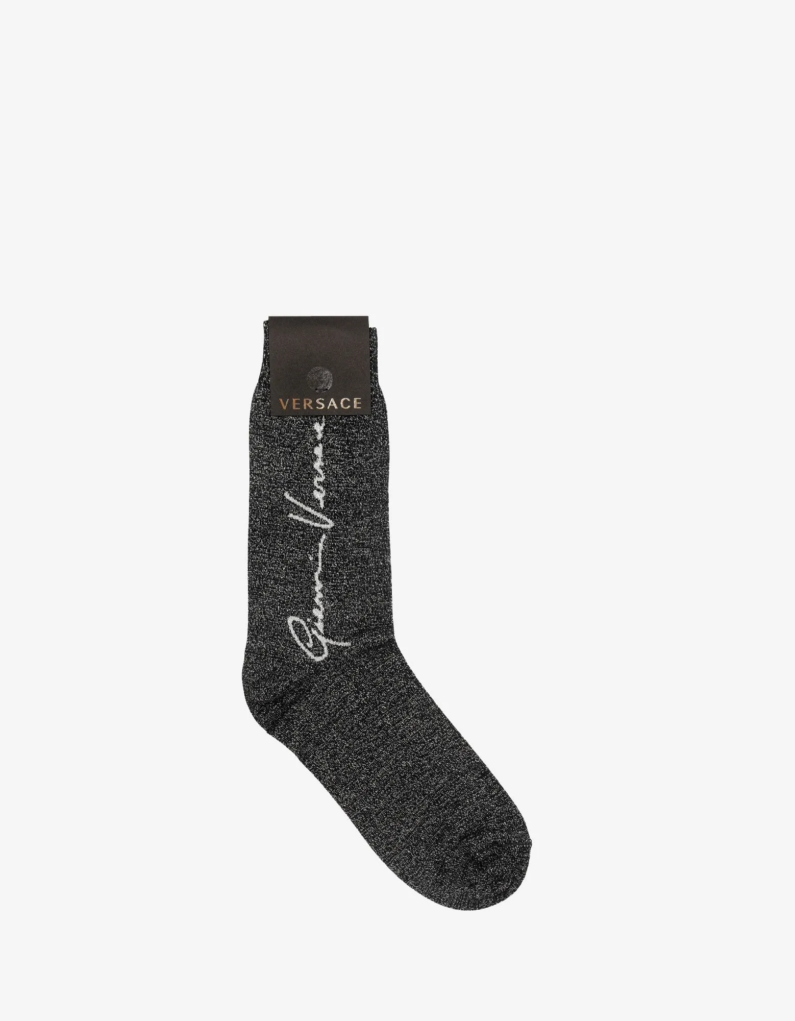 Black & Silver GV Signature Socks