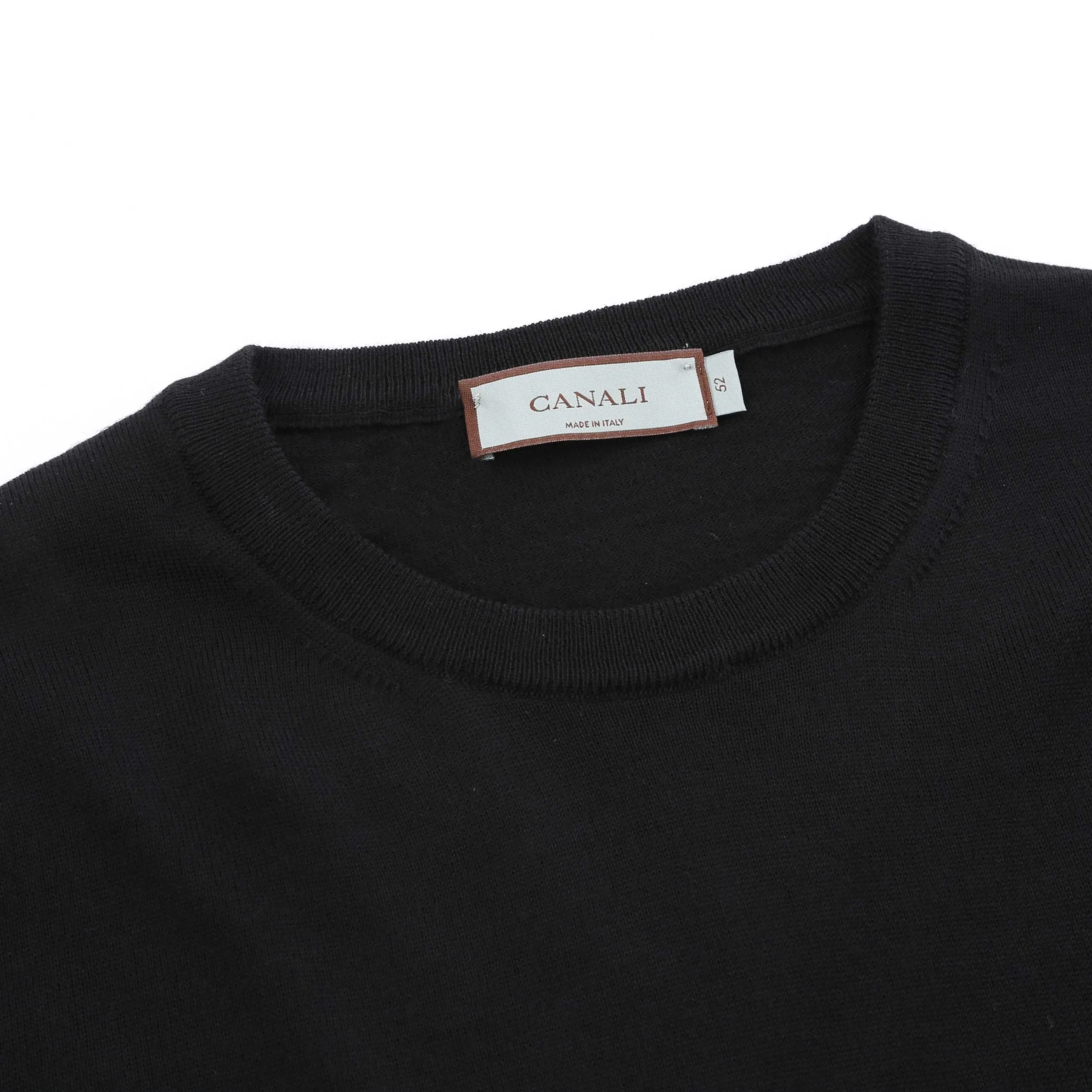 Canali Crew Neck Knitwear in Black