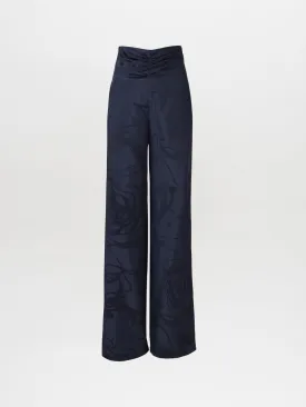 Casey Pant Navy Jacquard