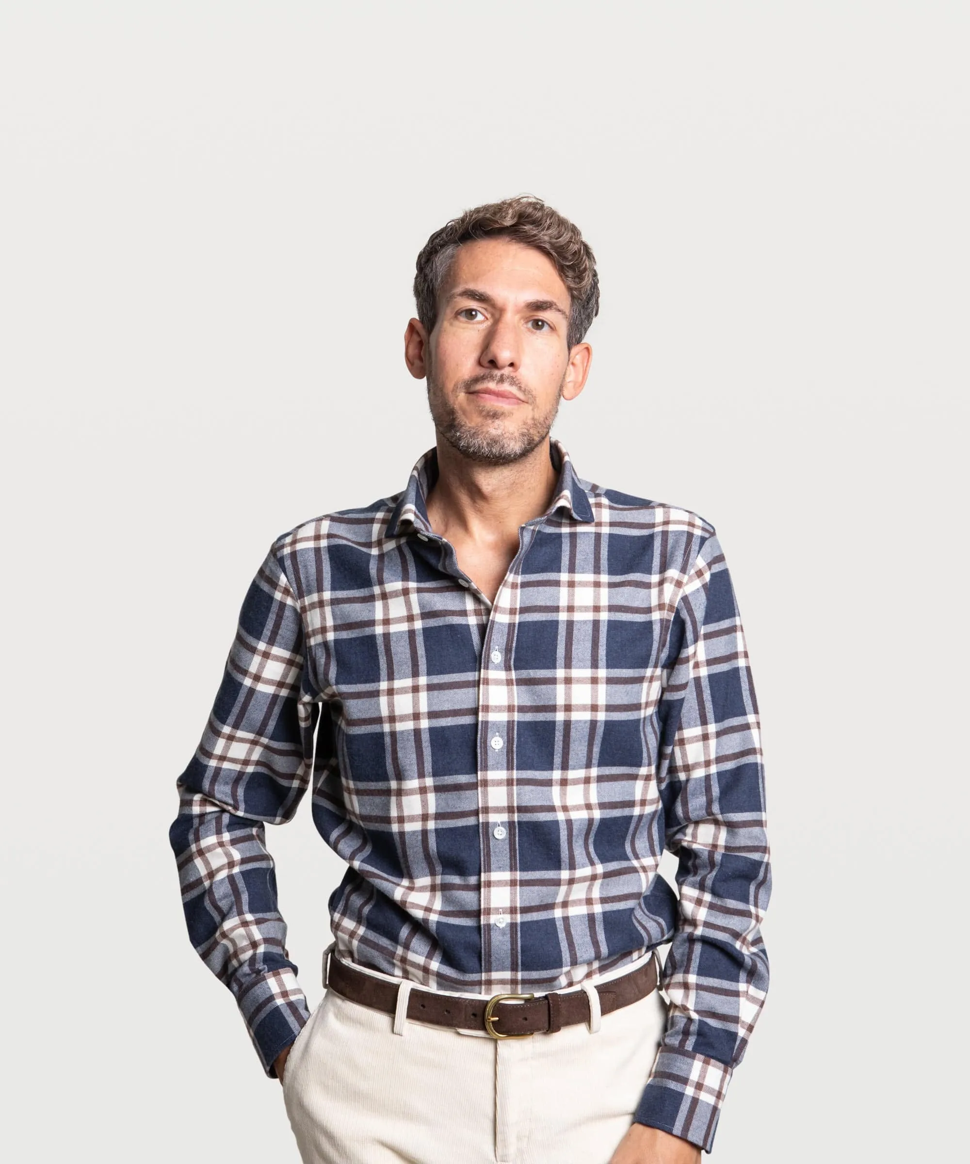 Casual Flannel Bold Check Shirt