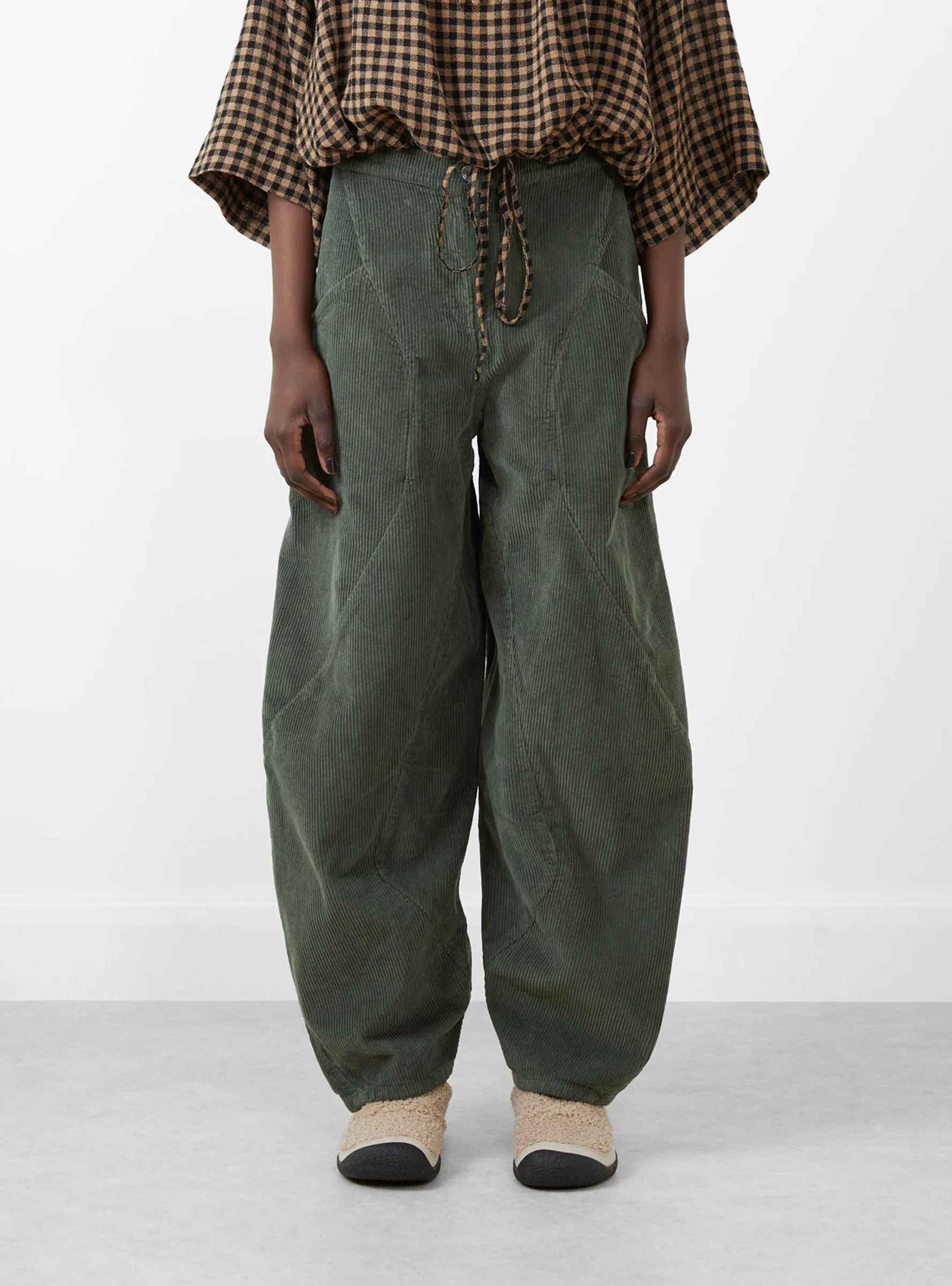 Digi Corduroy Pant Duffle Bag Green