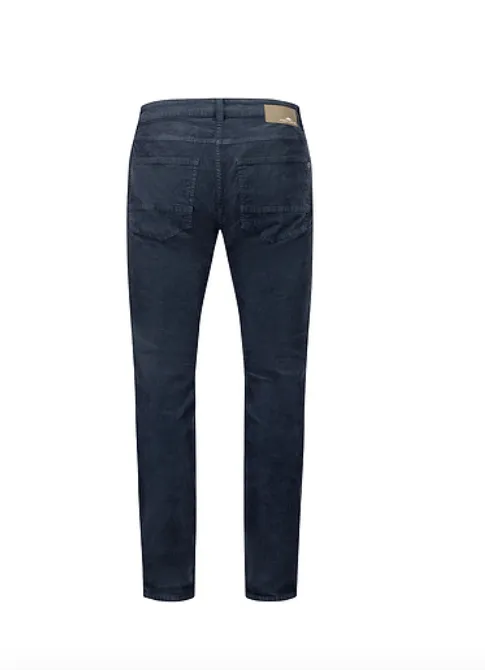 FYNCH HATTON® Regular Fit Soft Corduroy Jeans/Navy Blue - New AW24