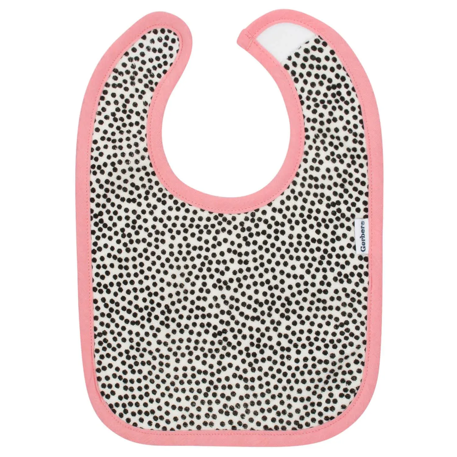 Gerber® Organic 3-Pack Baby Girls Bear Dribbler Bibs