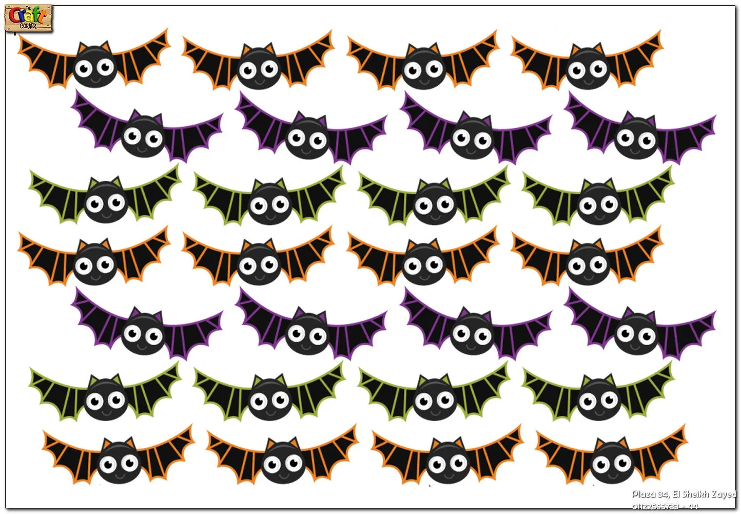 Halloween cutouts (bats)