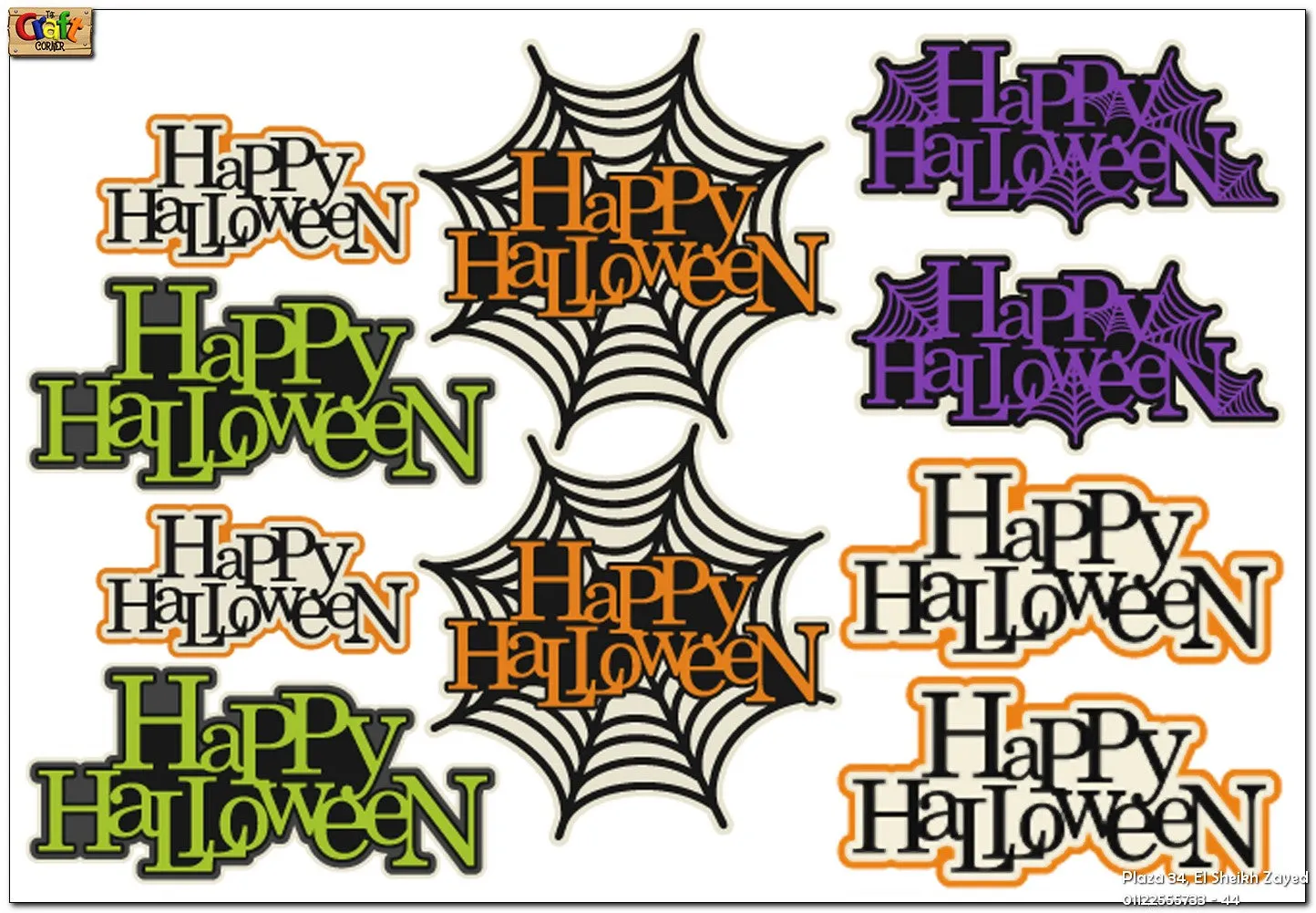 Halloween cutouts (Happy Halloween)