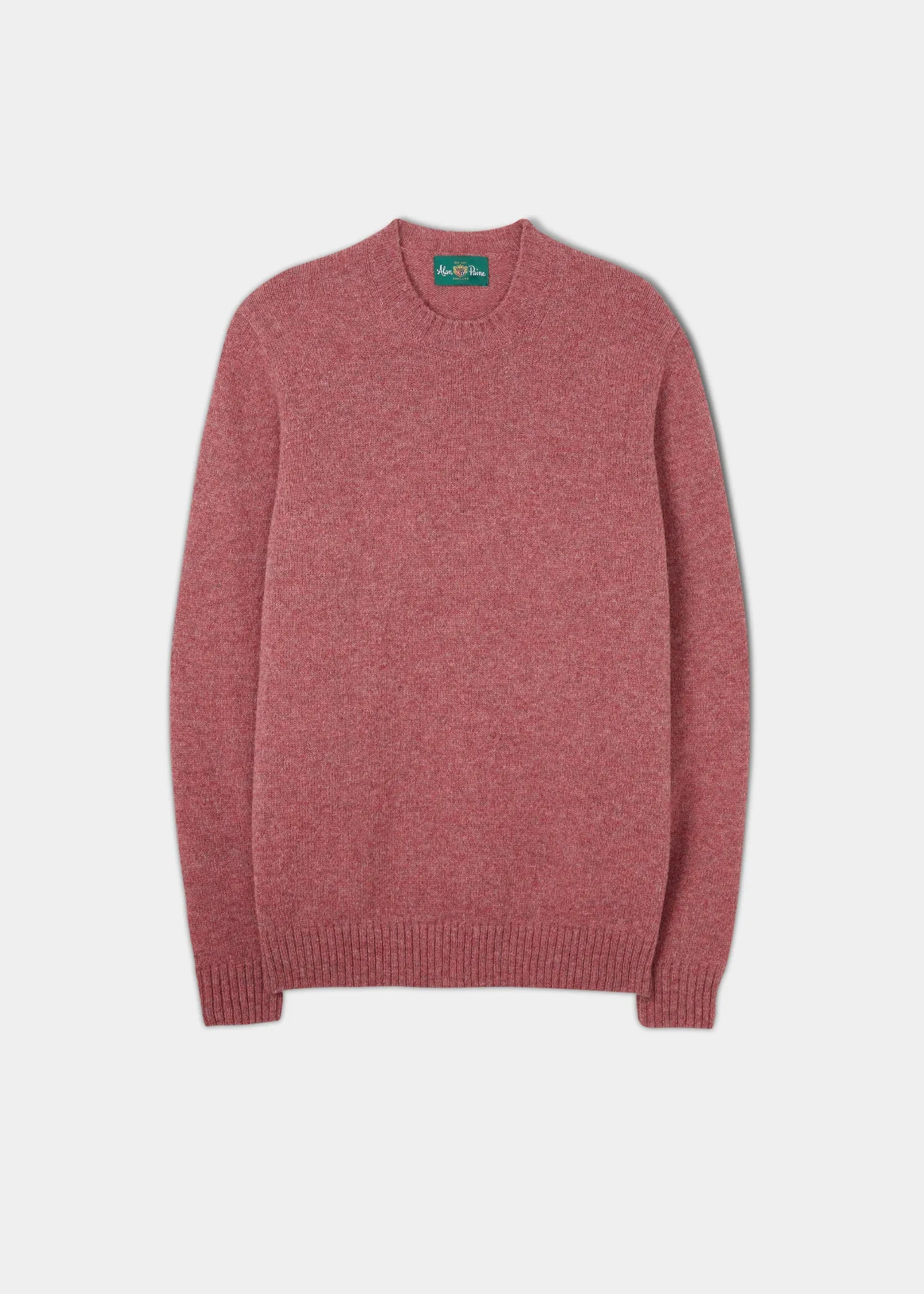 Kinnadie Supersoft Shetland Jumper In Red Clover- Regular Fit