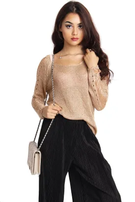 Knitted Soft Cut Out Jumper