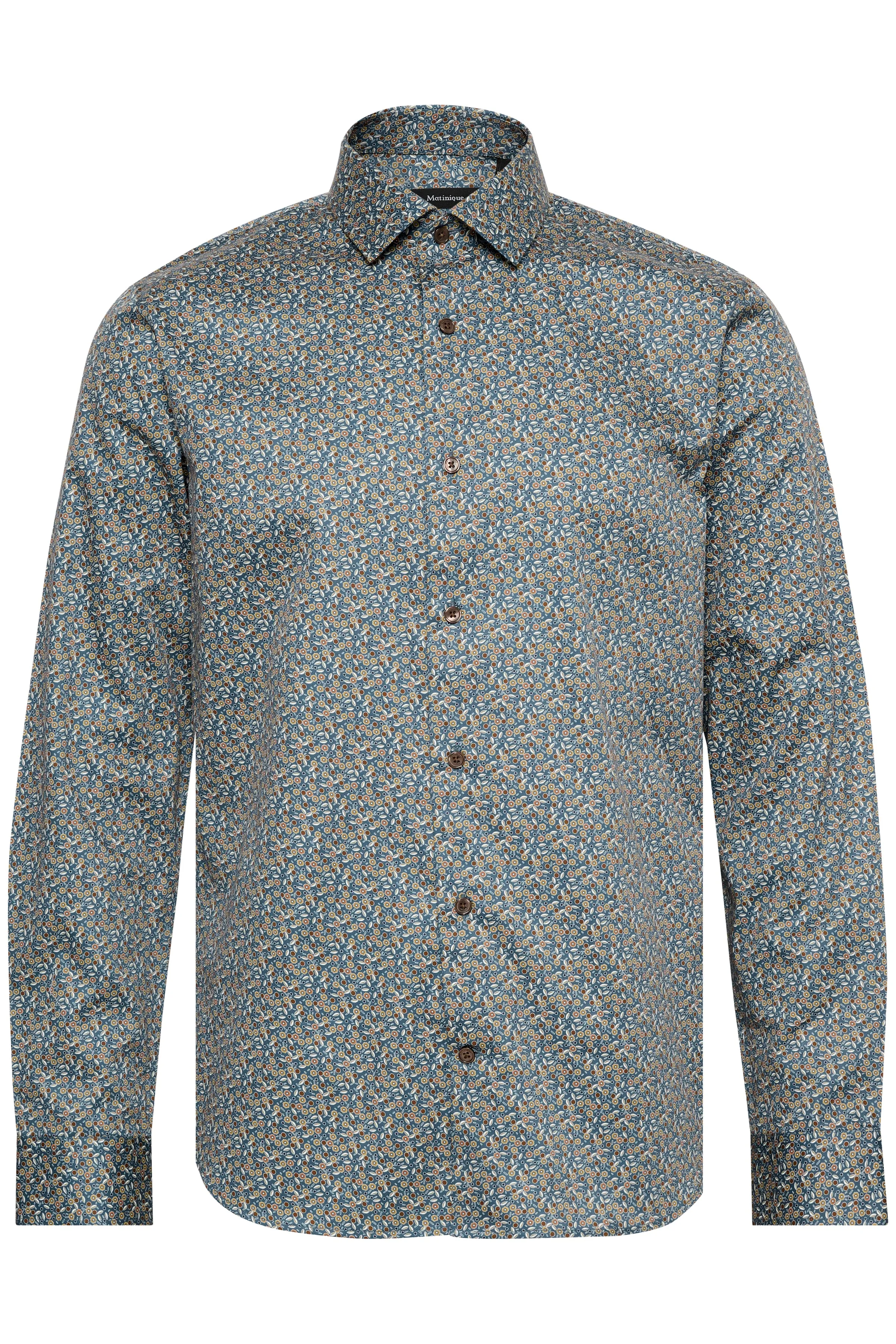 Matinique® Trostol Seed Luxury Print Shirt/Cambridge Brown - New AW24