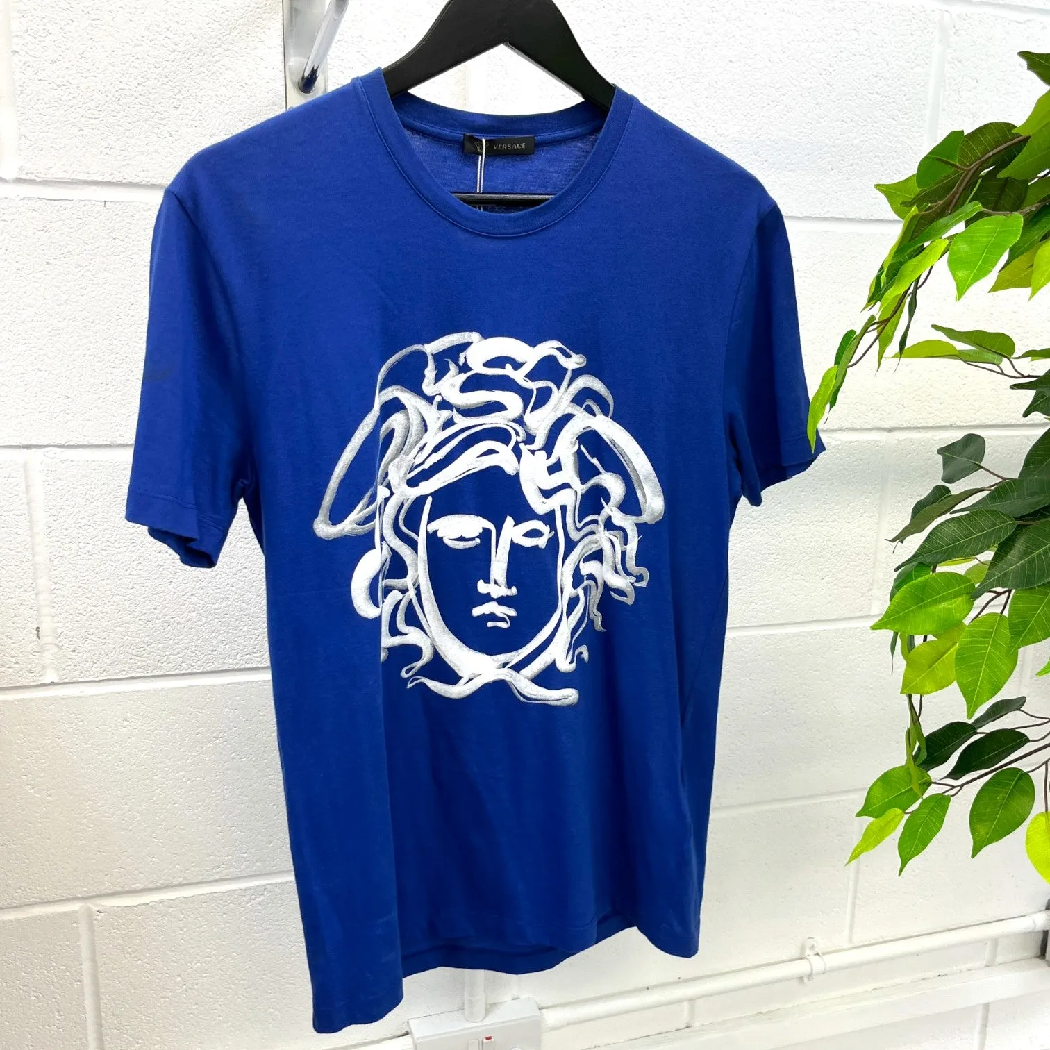 Men's Medusa T-Shirt Blue Size S