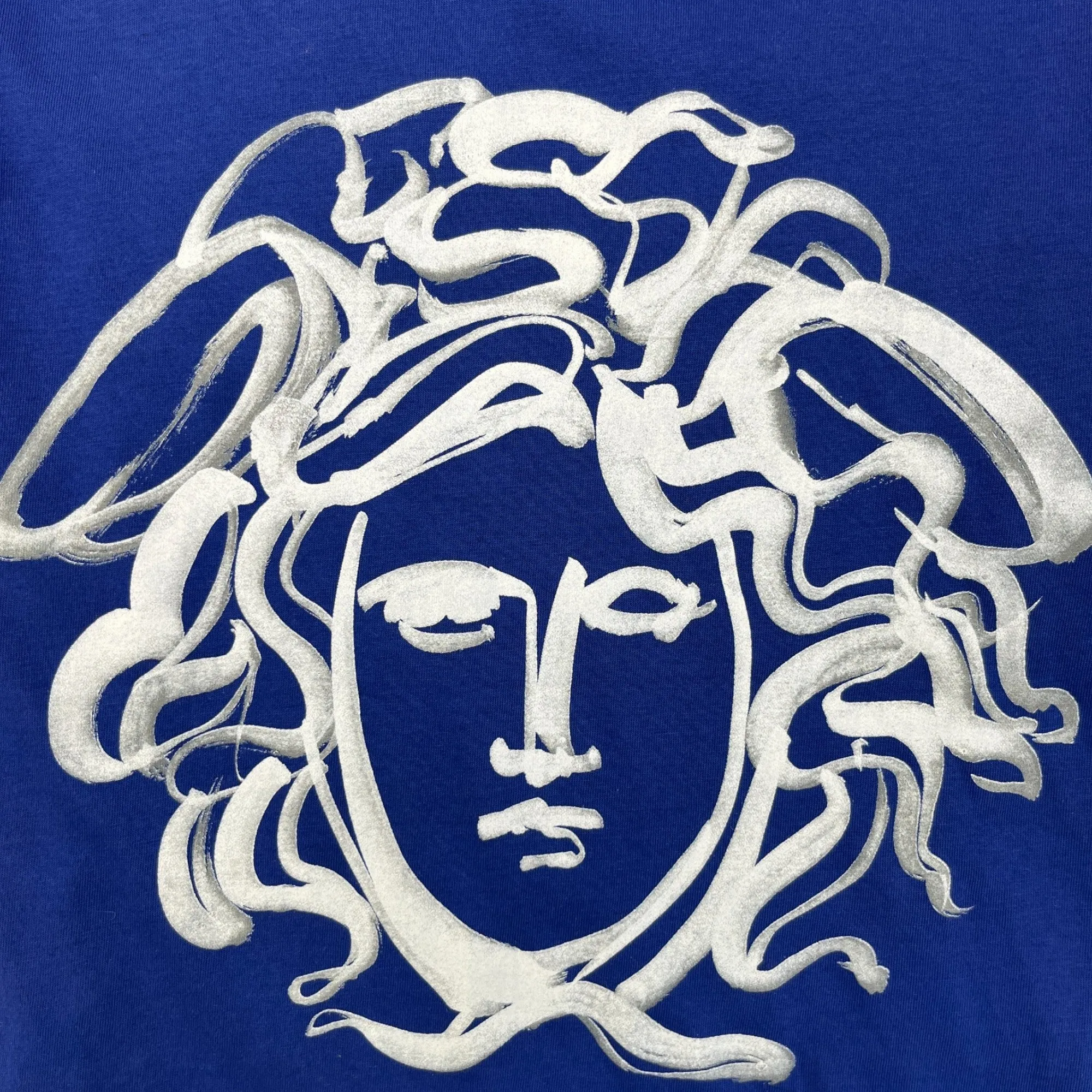 Men's Medusa T-Shirt Blue Size S