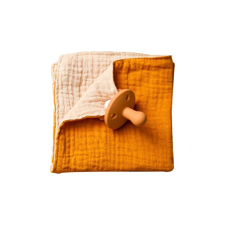 Pure Cotton Comforter with Pacifier | Orange