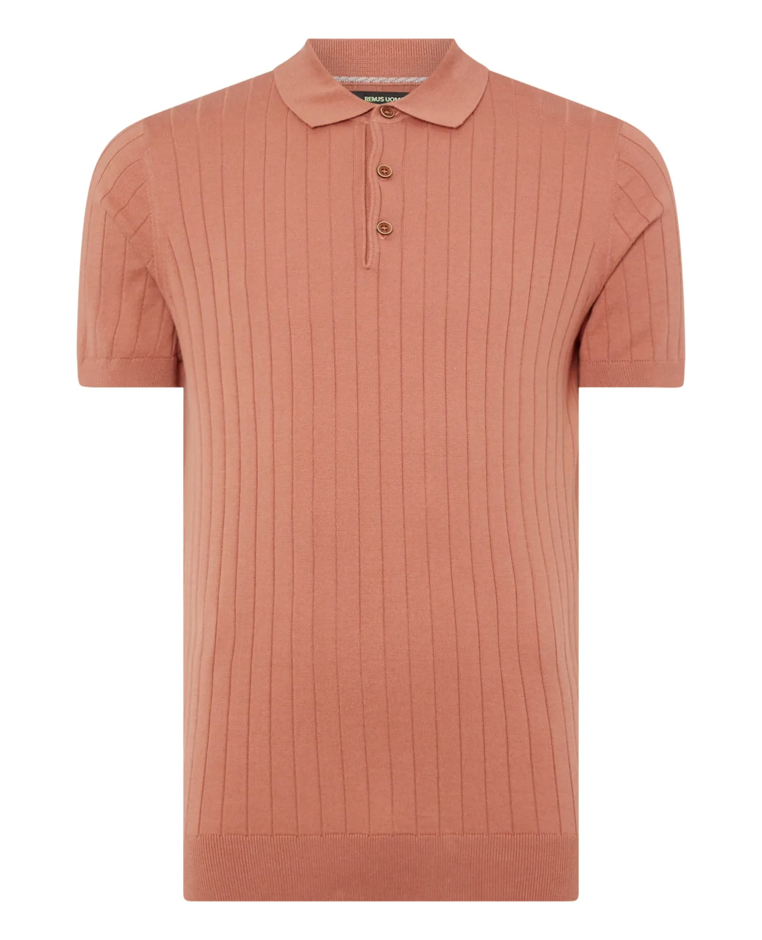 REMUS UOMO® Knitted Polo Shirt/Orange - New SS21