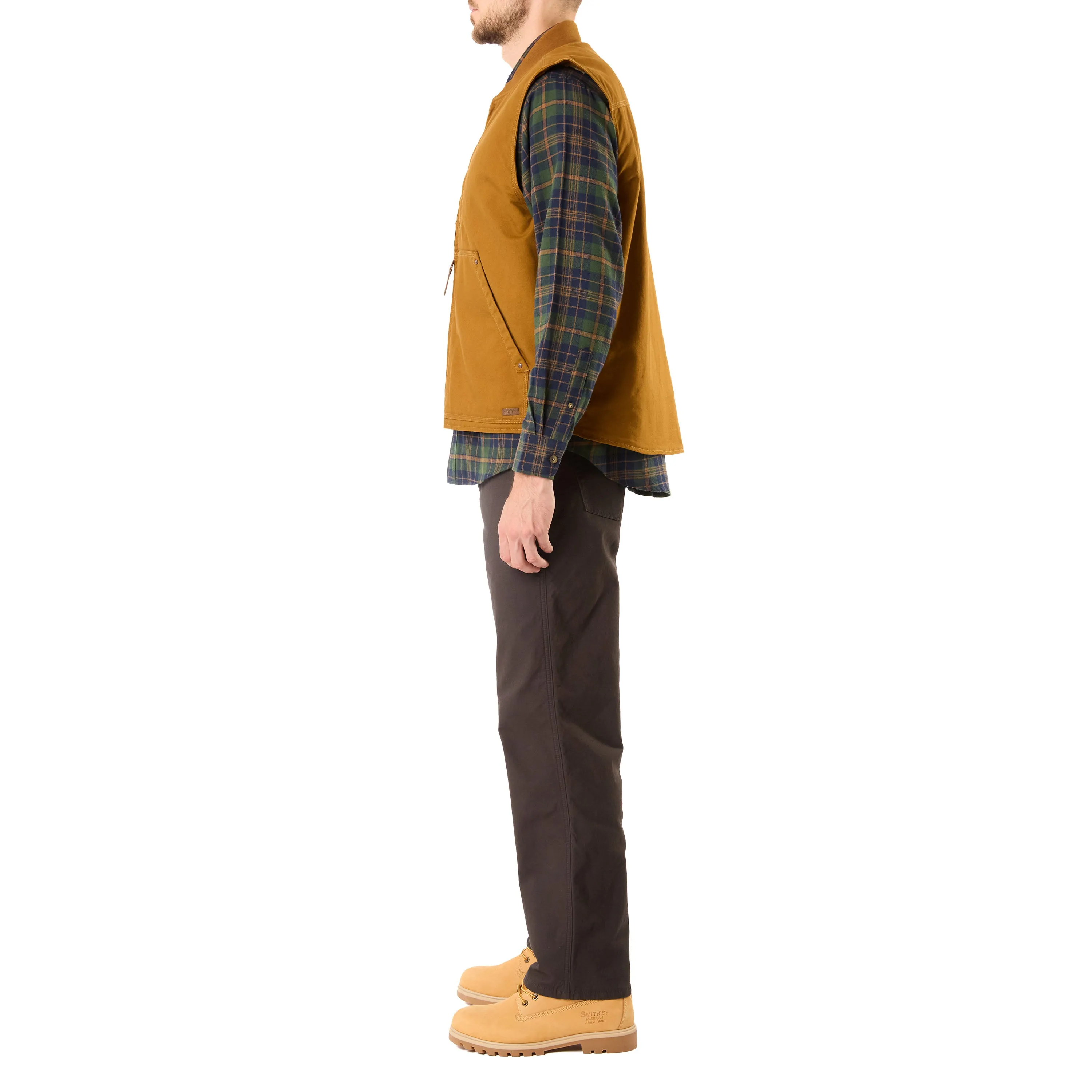 SHERPA-LINED DUCK VEST