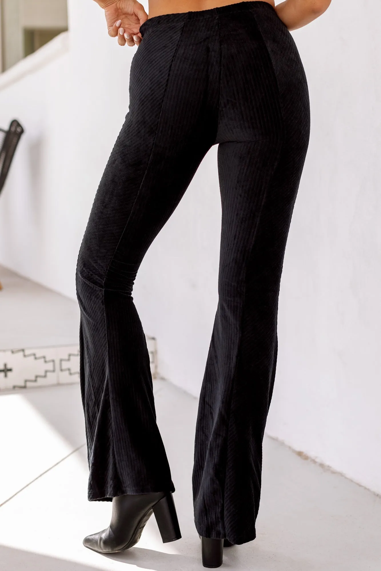 Stevie High Waisted Black Pants