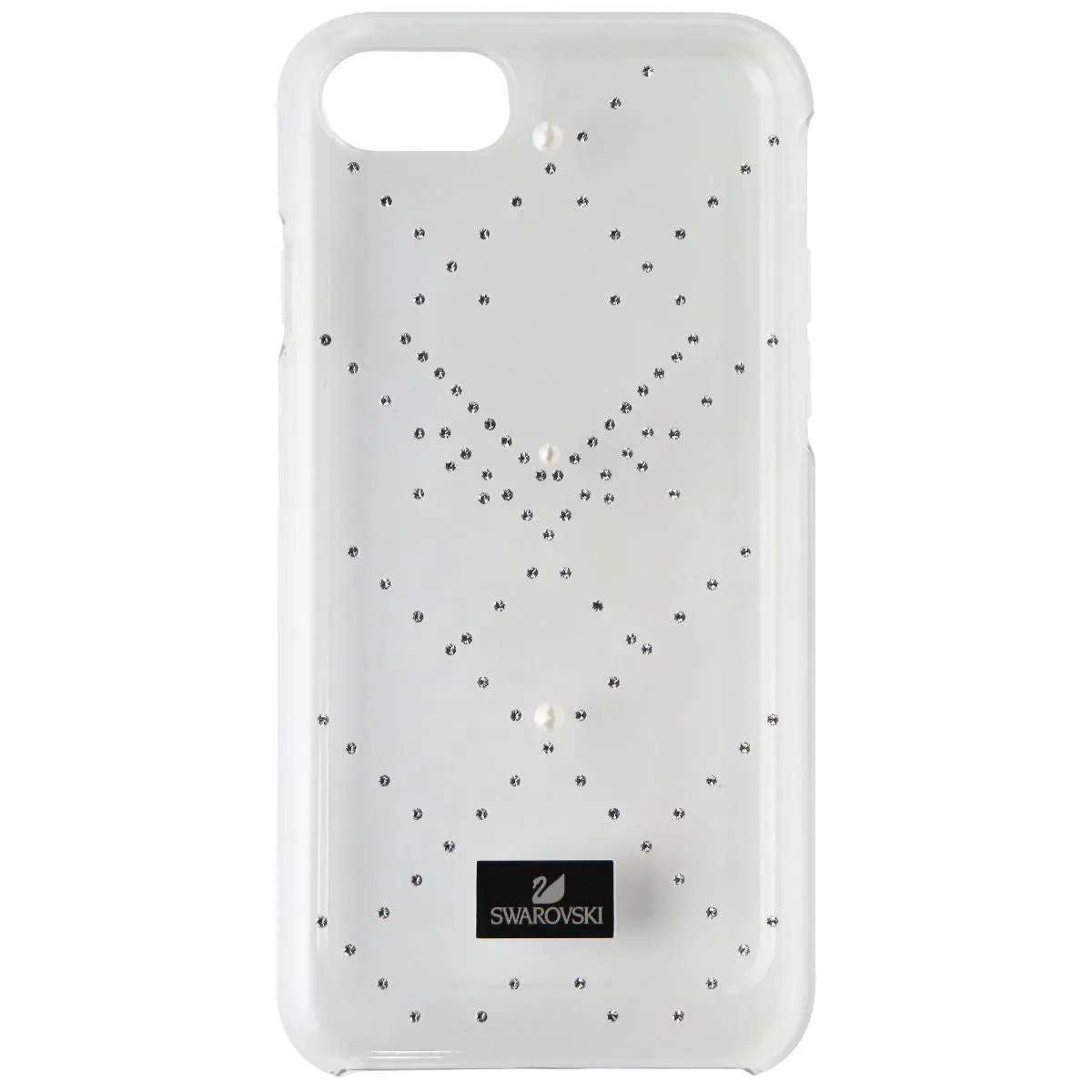 Swarovski Hard Crystal Case for Apple iPhone 8 & iPhone 7 - Clear / Silver Gems