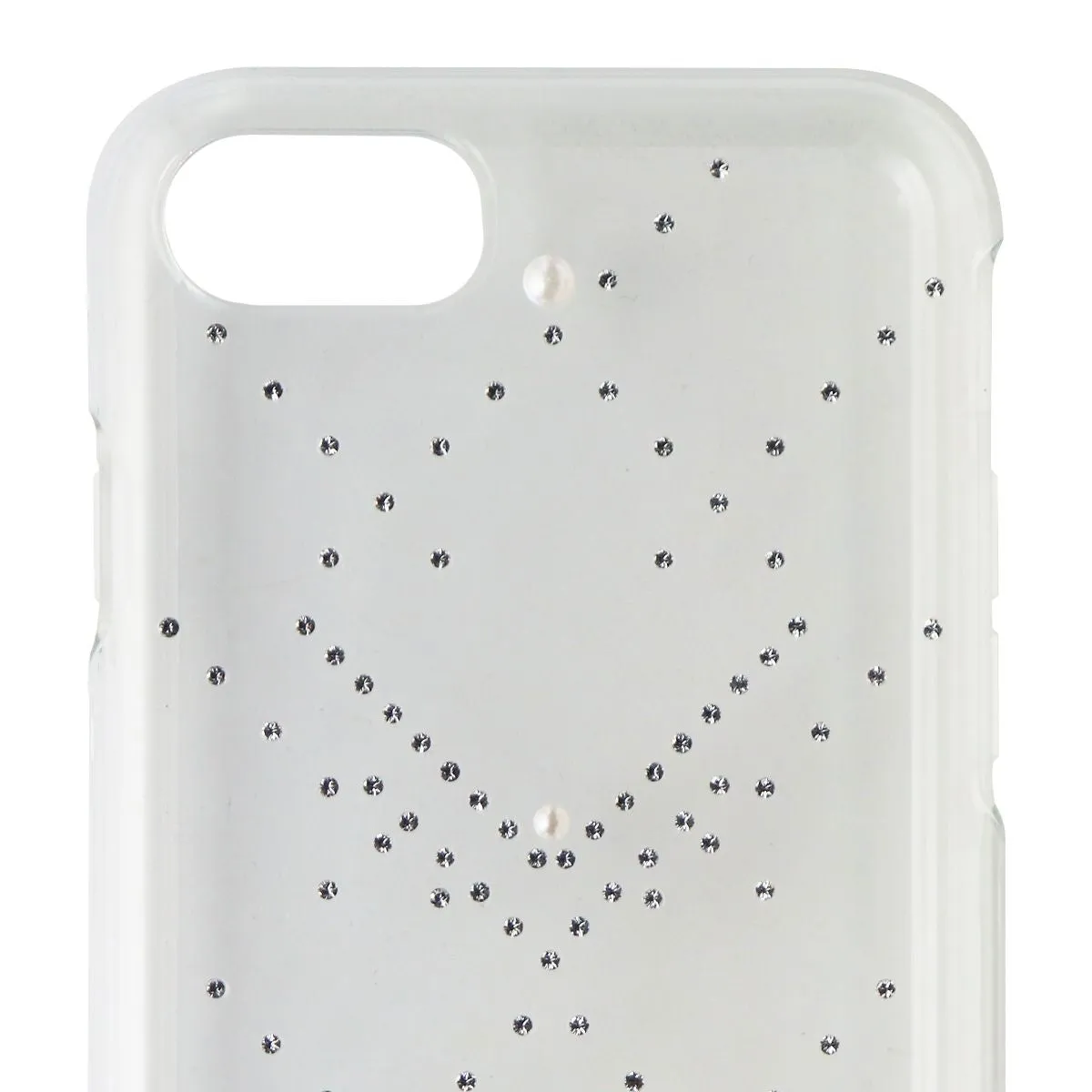 Swarovski Hard Crystal Case for Apple iPhone 8 & iPhone 7 - Clear / Silver Gems