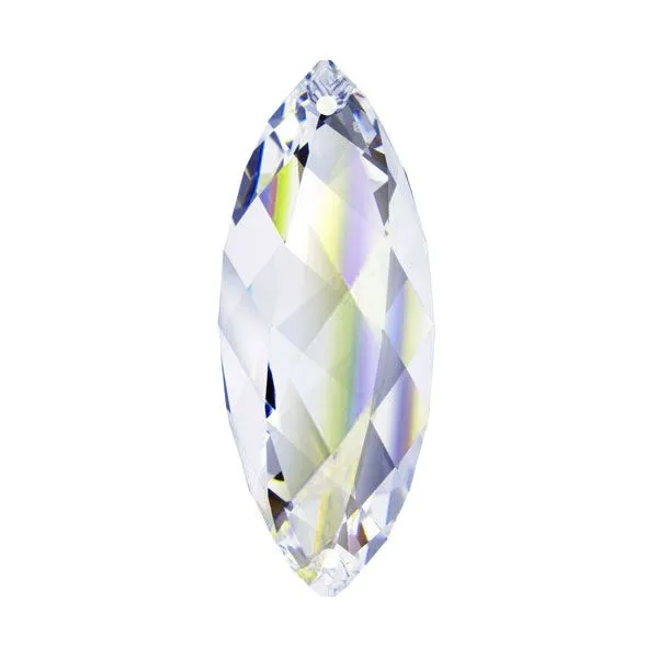 Swarovski Strass Crystal 2 inches Aurora Borealis Twist Prism with Two Holes