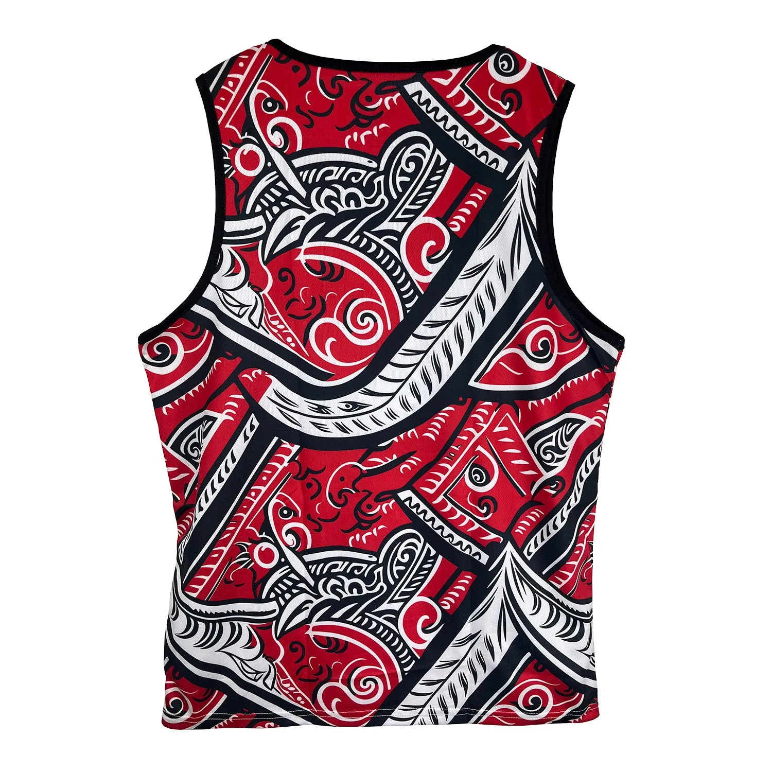 Taiaha Fighting Maoris Mens Rugby Singlet