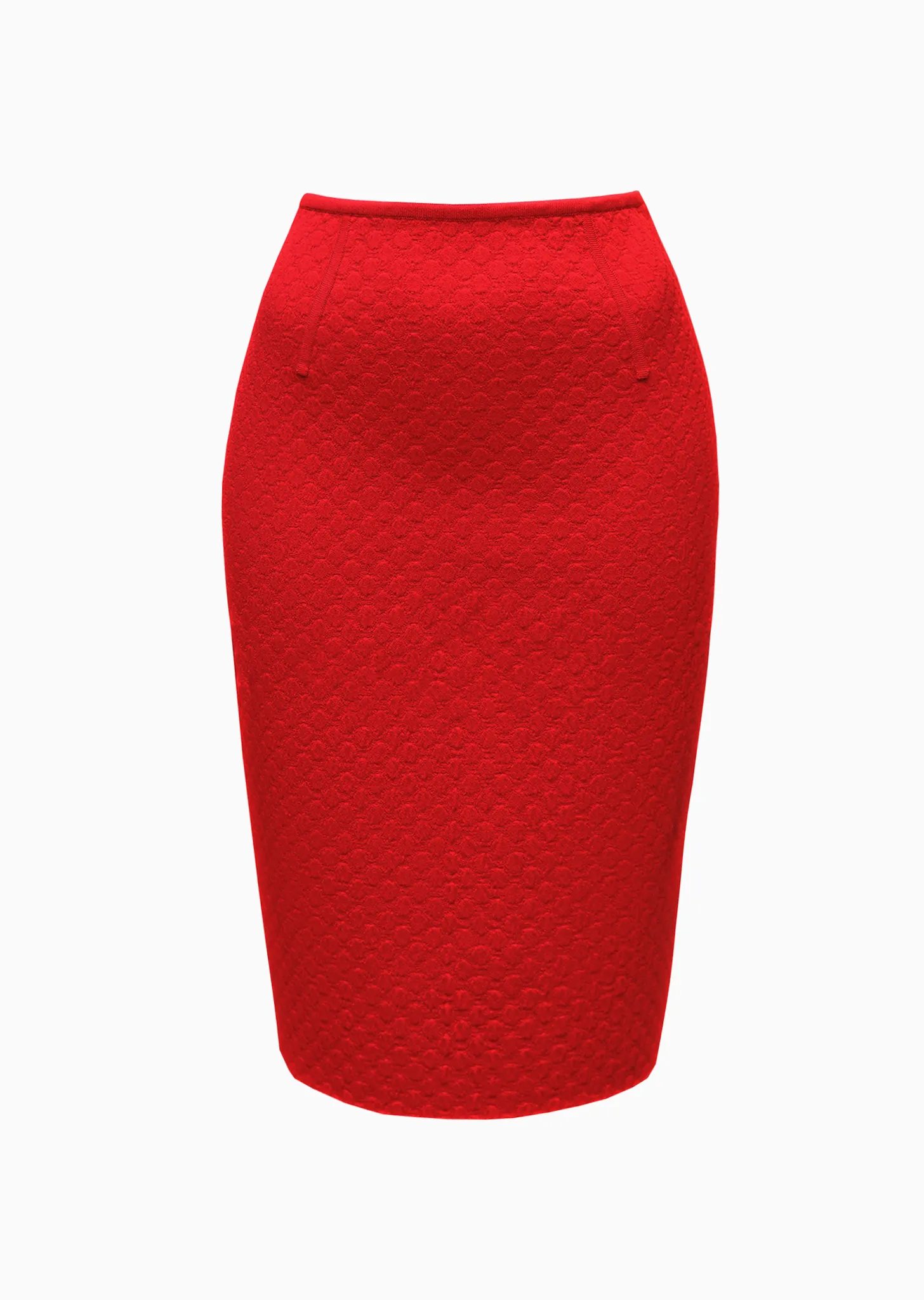 Toinette - Double Faced Polka Dot Stretch Pique Knit Skirt