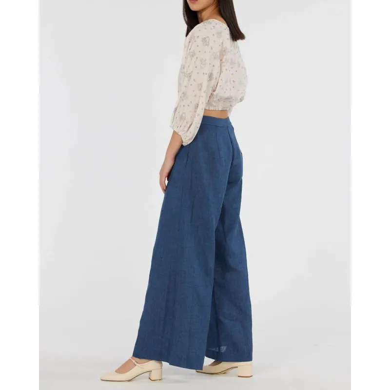 Vento Linen Pant | Ocean