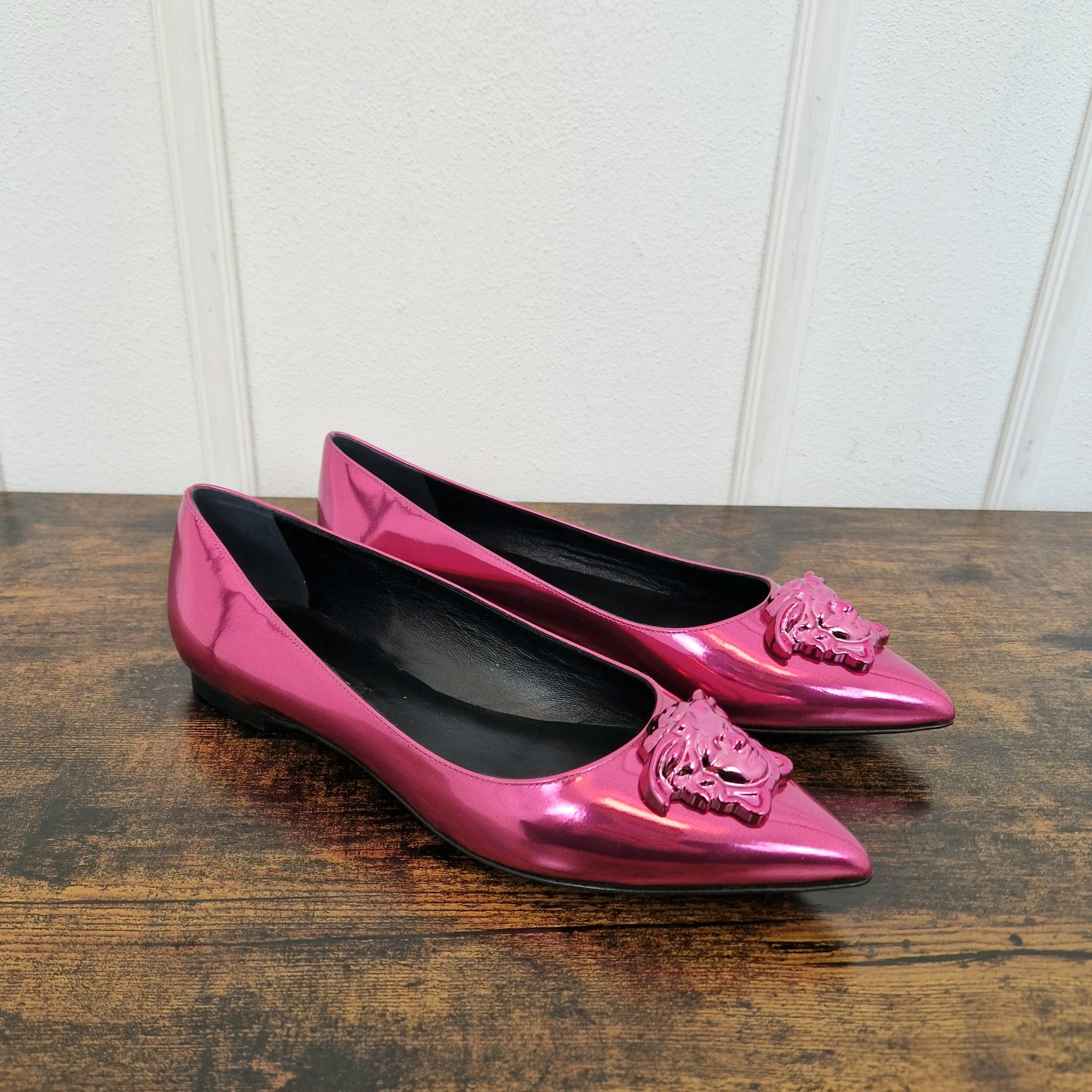 Versace | Ballerine rosa metallic