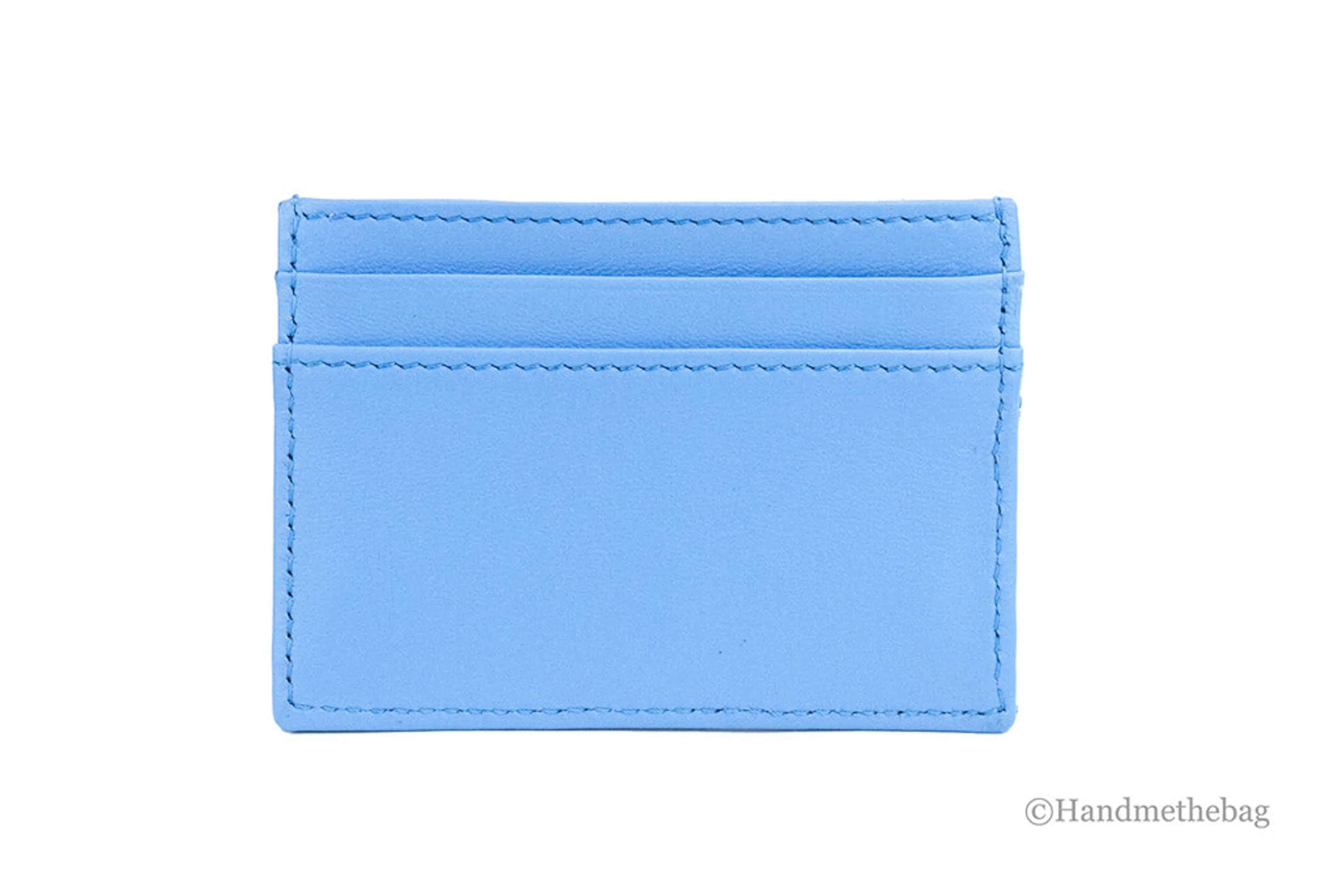 Versace Mini Medusa DV Blue Quilted Leather Card Case