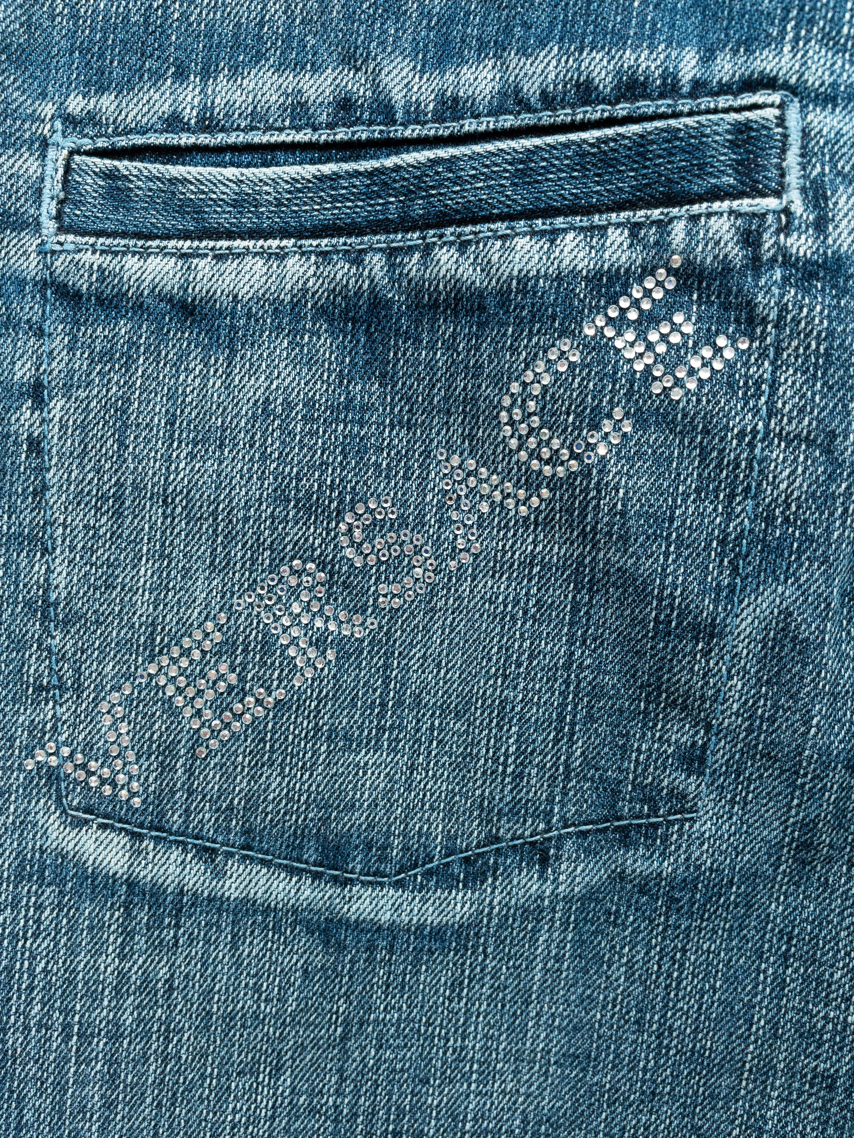 Versace Rhinestone Jeans